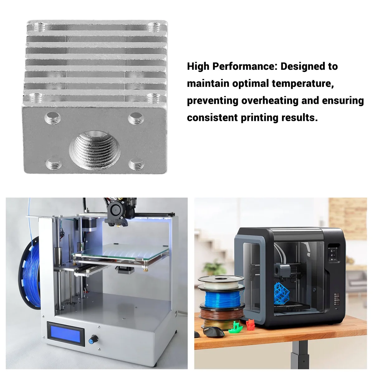 단일 헤드 핫 엔드 라디에이터 DIY 방열판, 모든 금속 방열판, 3D 프린터 액세서리, V6, 30x30mm