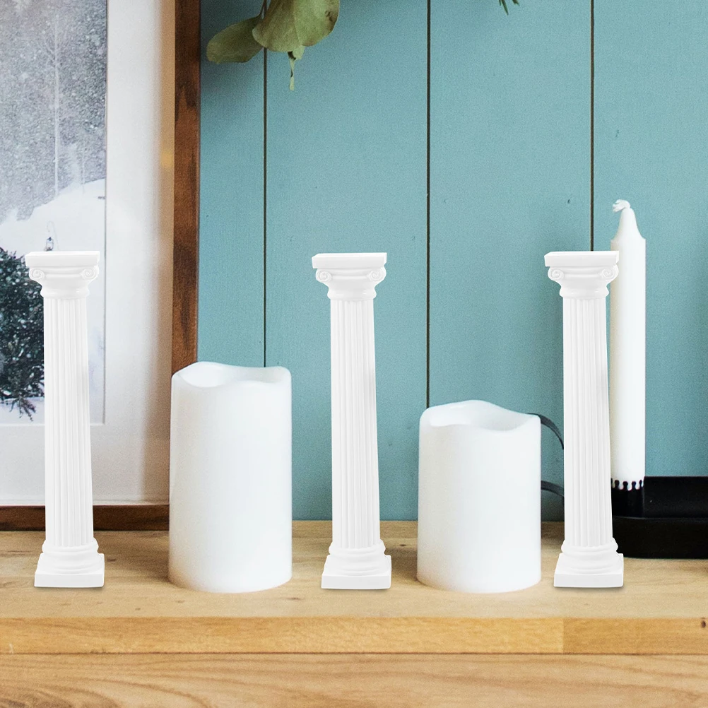 

8Pcs Mini Roman Column Pillar Cake Stacking Cake Pillar Photo Prop Home Decoration Wedding Table Ornament