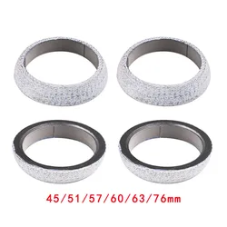 4PCS 45-76mm Exhaust Manifold Downpipe Donut Gasket Seal Ring Exhaust Tail Pipe Weld-On Flange Gasket Accessories for Vehicles