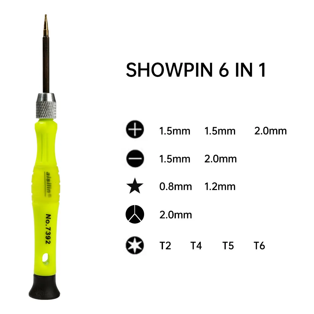 ชุดไขควงแม่นยำ6-in-1, ชุดดอกสว่านอเนกประสงค์สำหรับโทรศัพท์มือถือ, คอมพิวเตอร์, กล้อง, เครื่องมือซ่อมแท็บเล็ต