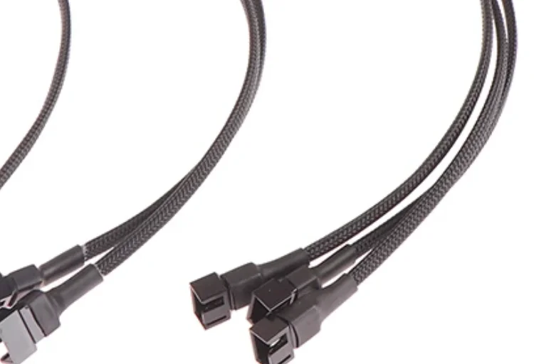 1Pc Fan Splitter Cable 4pin Adapter Cable 1 to 1 2 3 4 Computer CPU Fan Splitter PC Fan Extension Power Cable Accessories