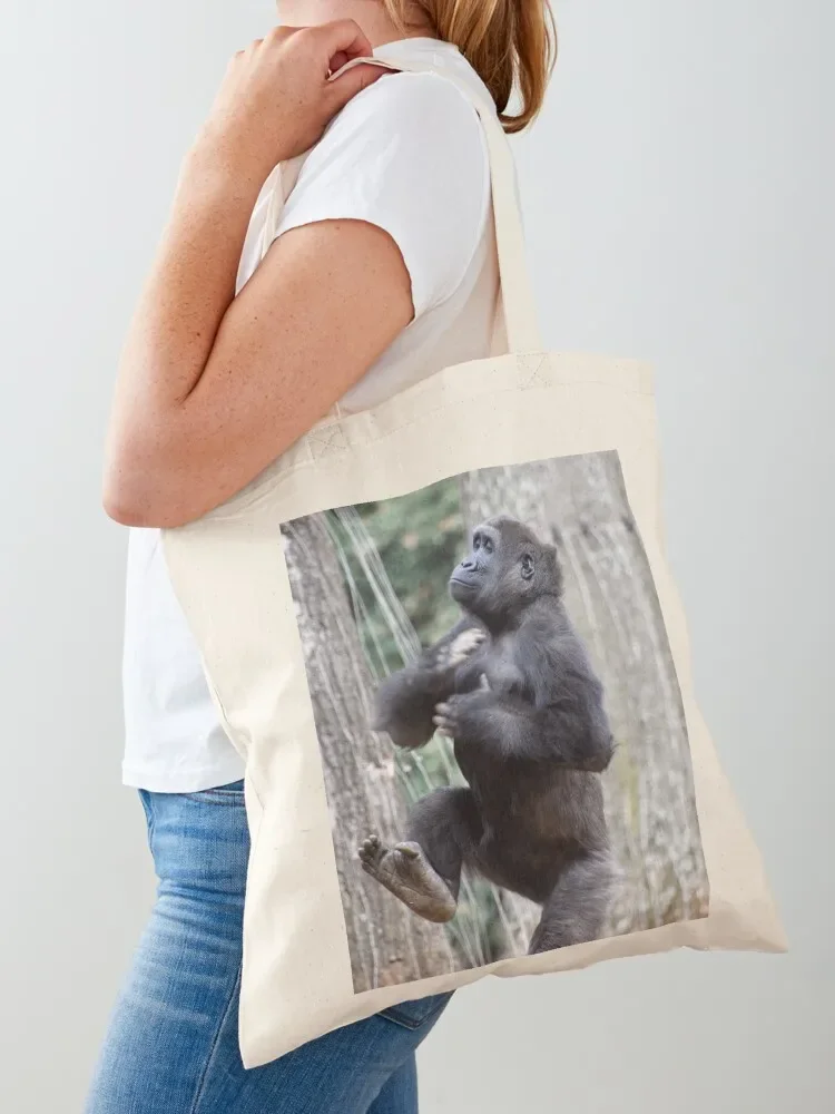 

Gorilla Anaka at Zoo Atlanta Tote Bag Canvas bag Shopper bag foldable reusable shopping trolley