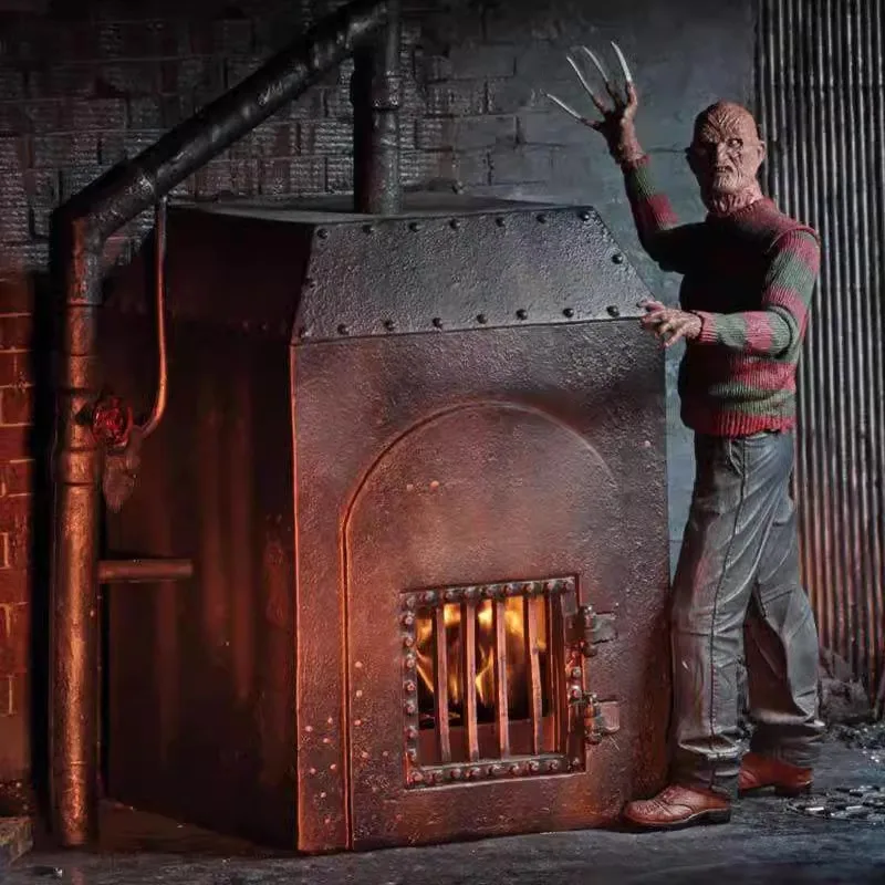 NECA NIGHTMARE ON ELM STREET - FREDDY'S FURNACE DIORAMA Action Figure Measures 9