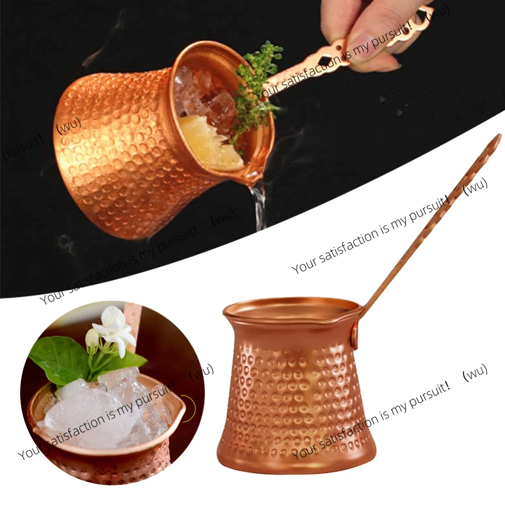 350ml Turkish Copper Coffee Pots Chocolate Milk Butters Warmer Pot for Home Kitchen