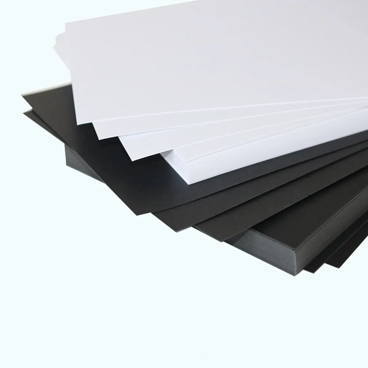 50Pcs A4 Black Kraft Card Paper for DIY Scrapbooking Greeting Cards Business Cards Cutting Punch A4 Black Paper
