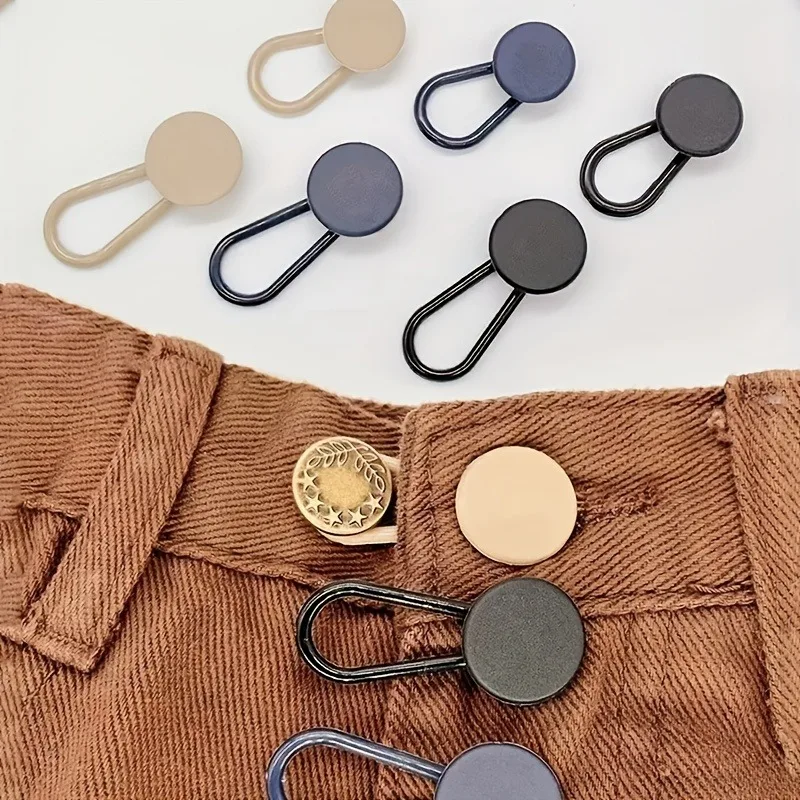

6-Piece adjustable waist extension - denim and denim free extender, durable plastic buckle, suitable for women's denim.