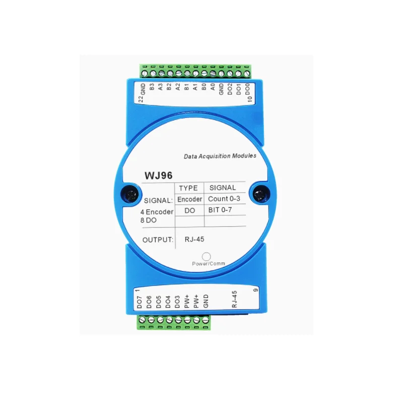 

WJ96 4-channel encoding decoding pulse 8-channel DOModbus TCP module output PWM