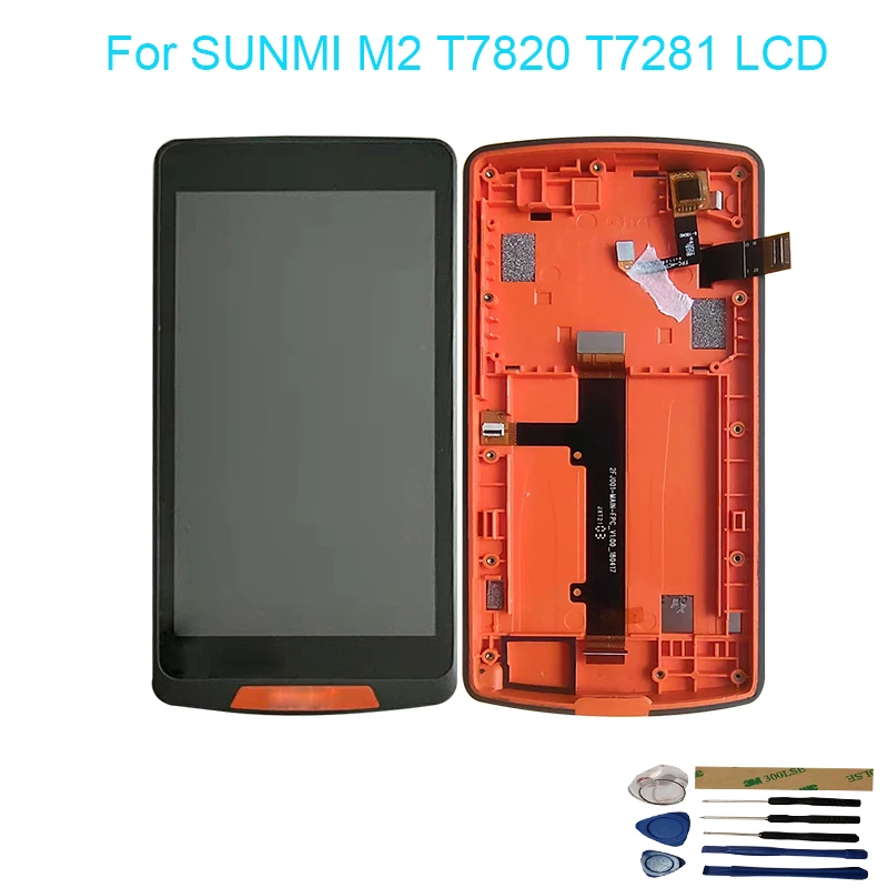 For SUNMI M2 T7820 T7281 LCD Display With Touch Screen Digitizer Assembly Replacement With Tools