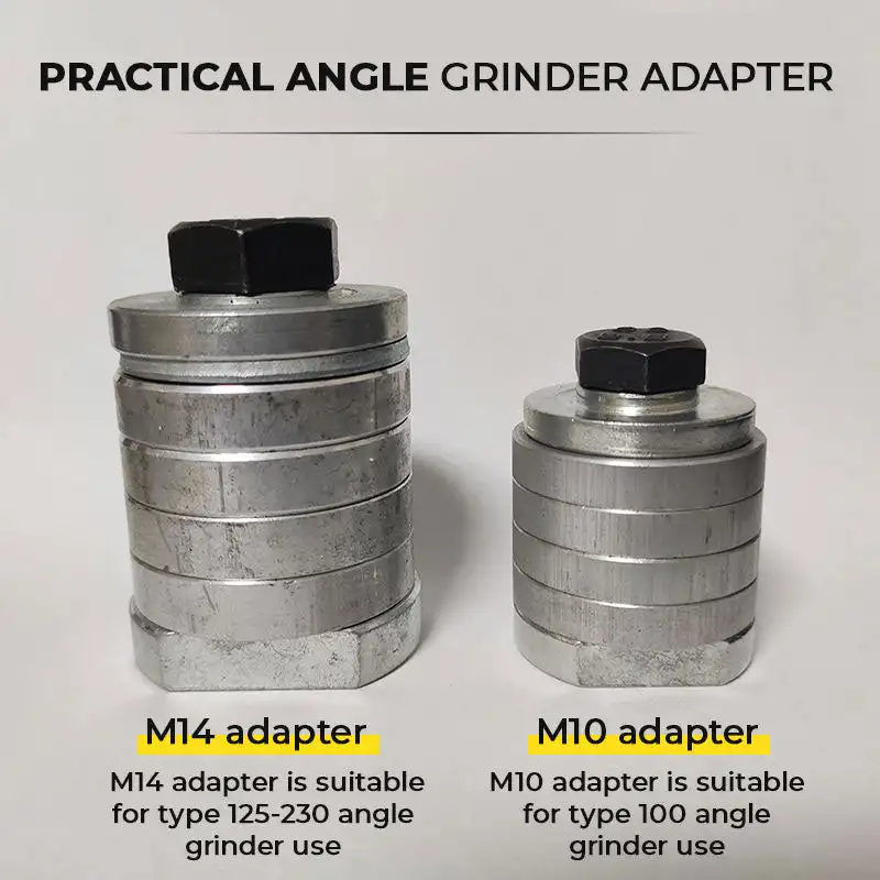 Amoladora angular M10 M14, adaptador de máquina de ranurado, amoladora angular tipo 100/125, pulidora, convertidor de interfaz, adaptador de