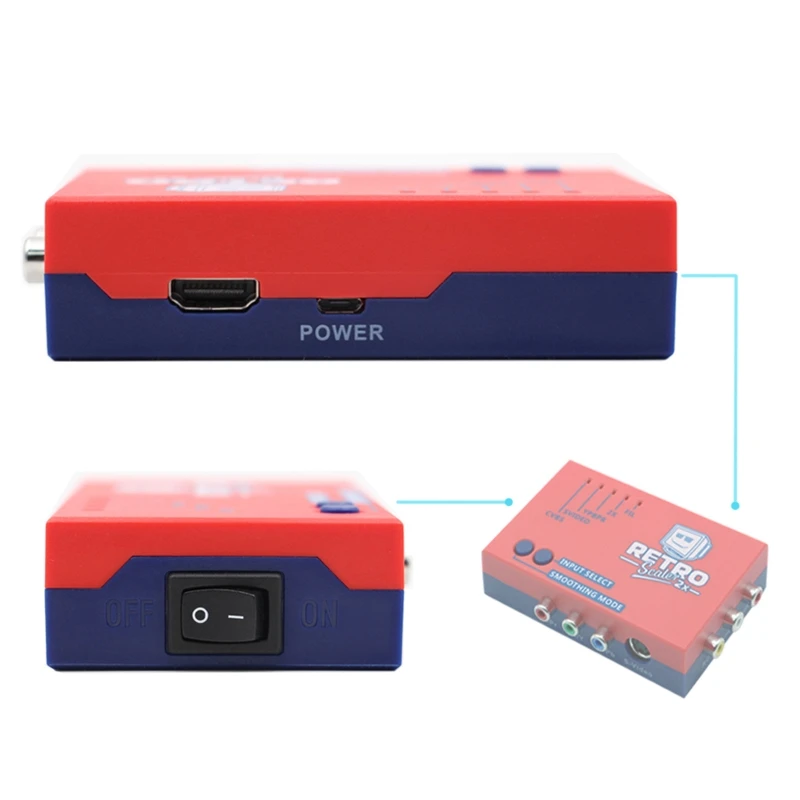 RetroScaler2X A/V-HDMI 호환 변환기 및 PS2/N64/NES용 라인 더블러 Dropship