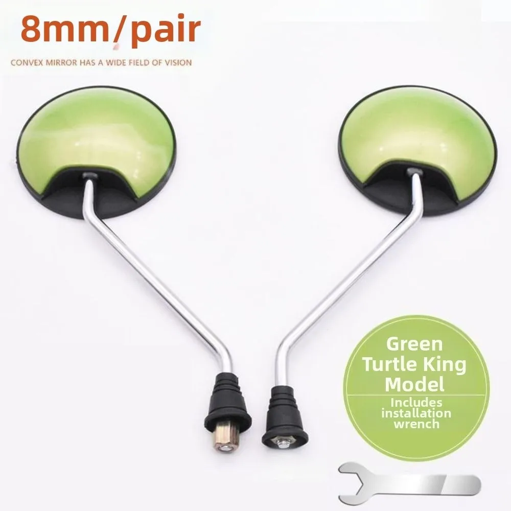 1Pair Universal Electric Scooter Rearview Mirror Black 8mm/10mm Rigth Thread Multistyles Rear View Mirrors Moped Scooter Parts