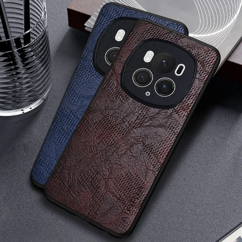 Funda para Honor Magic 6 Pro Lite Magic 5 Pro Lite X9A X9B Business wind cortex patrón Funda de cuero para magic 6 pro x9b
