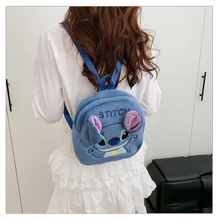 

Stitch Autumn New Plush Bag, Hello Kitty Cute Backpack, Shang Color-Block BagBirthday Present School Gift Backpack