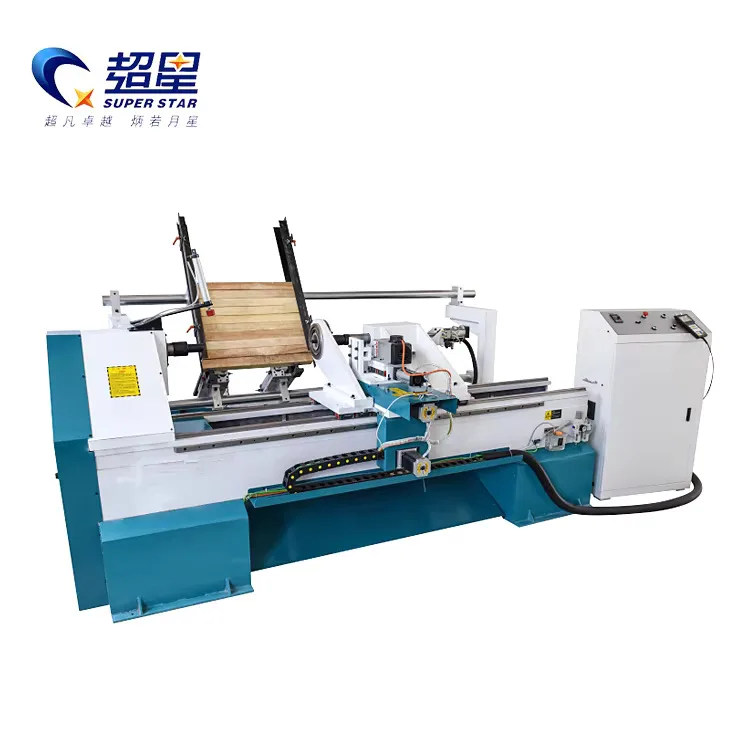 China Industrial Cnc Lathe Automatic Wood Turning Hine