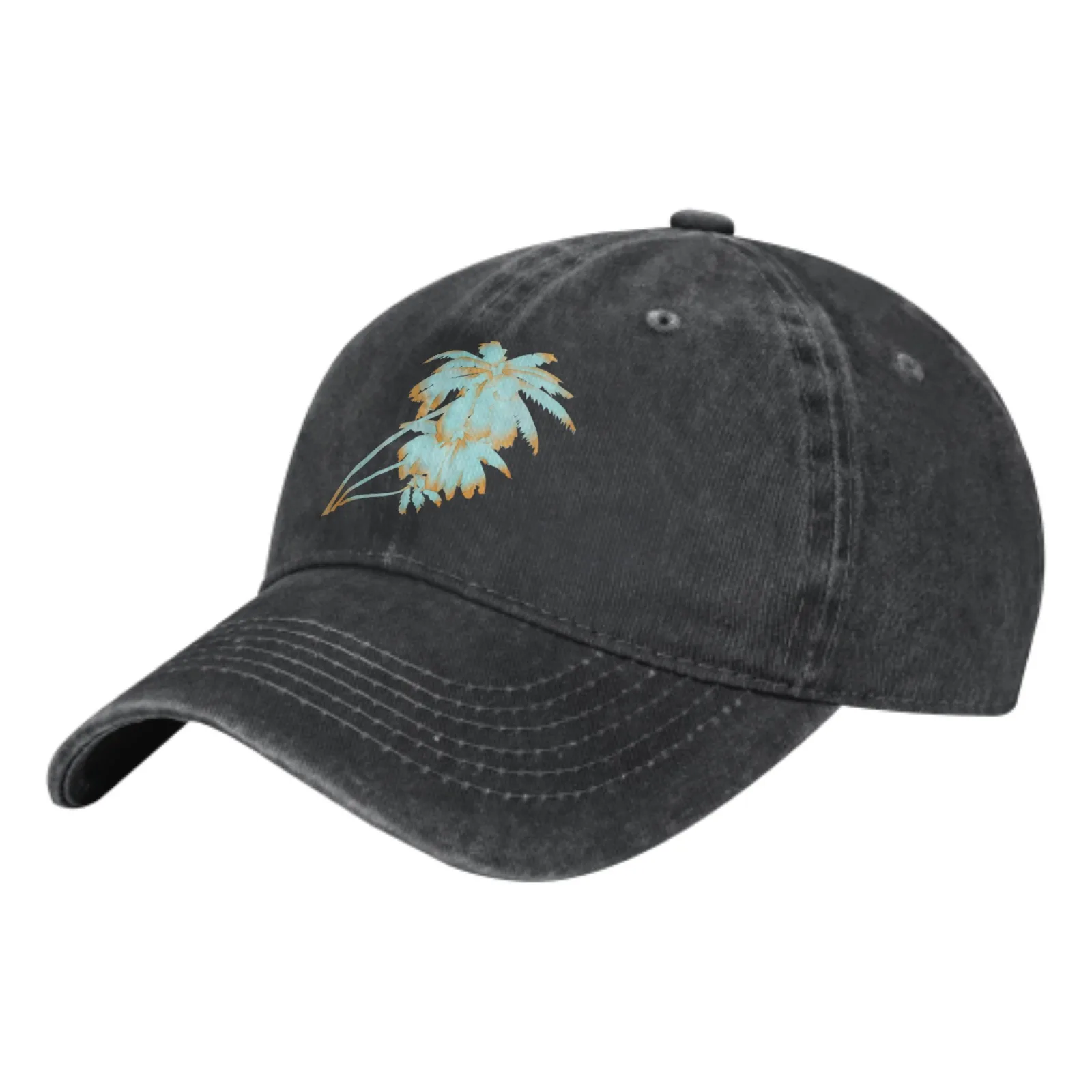 

Coconut Tree Casquette Hat Dad Trucker Flat Bill Baseball Cap for Men Women Vintage Adjustable