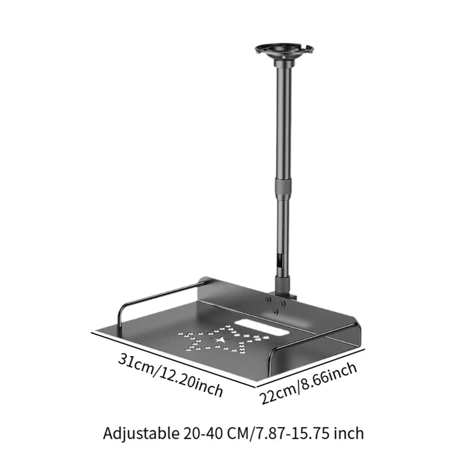 Projector Ceiling Mount Tray Cable Routing Office Bedroom Height Adjustable