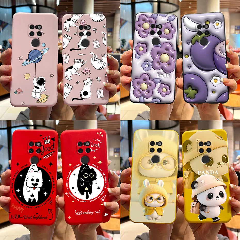 Case For Huawei Mate 20 Pro Coque Cute Rabbit Panda Cover Slim Soft Silicone Phone Case For Huawei Mate20 Pro 20Pro Fundas Capa