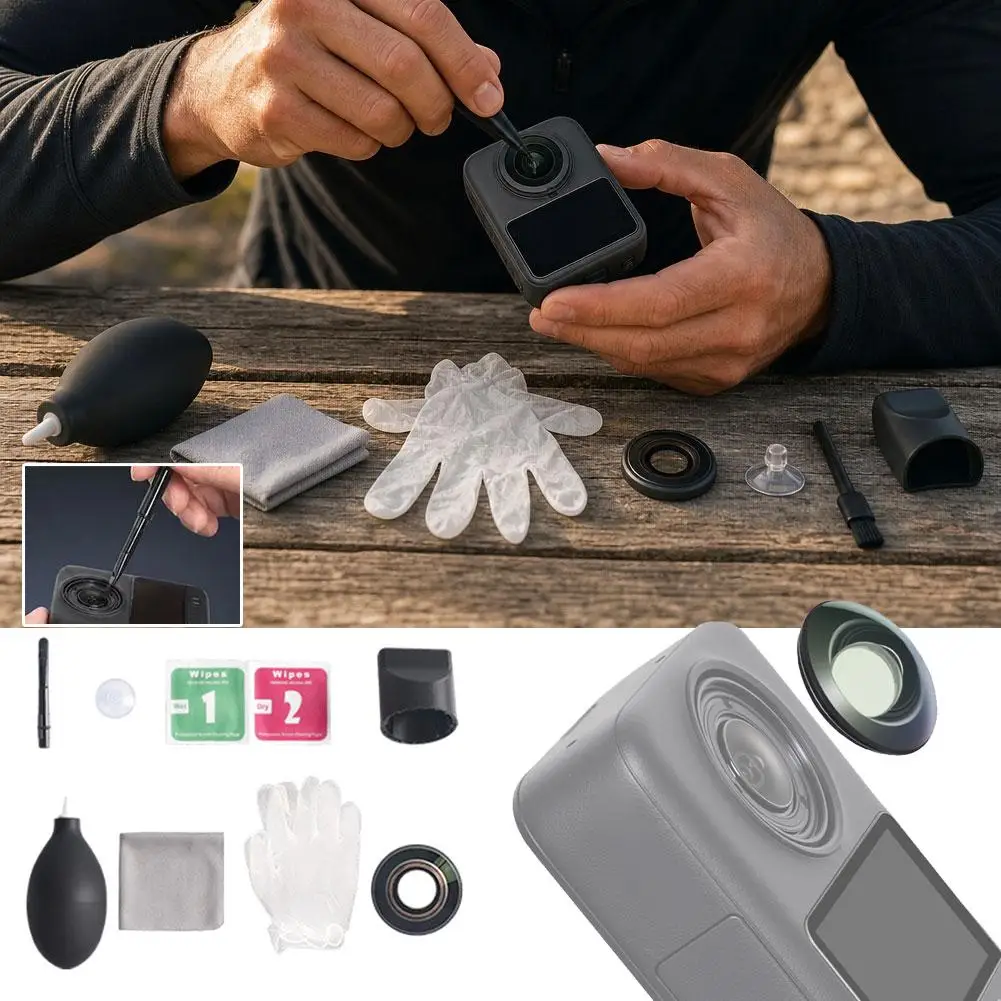 For Dji Osmo 360 Camera Lens Replacement High Def Clarity Scratch Drop Dust Proof Lens Protection Accessories