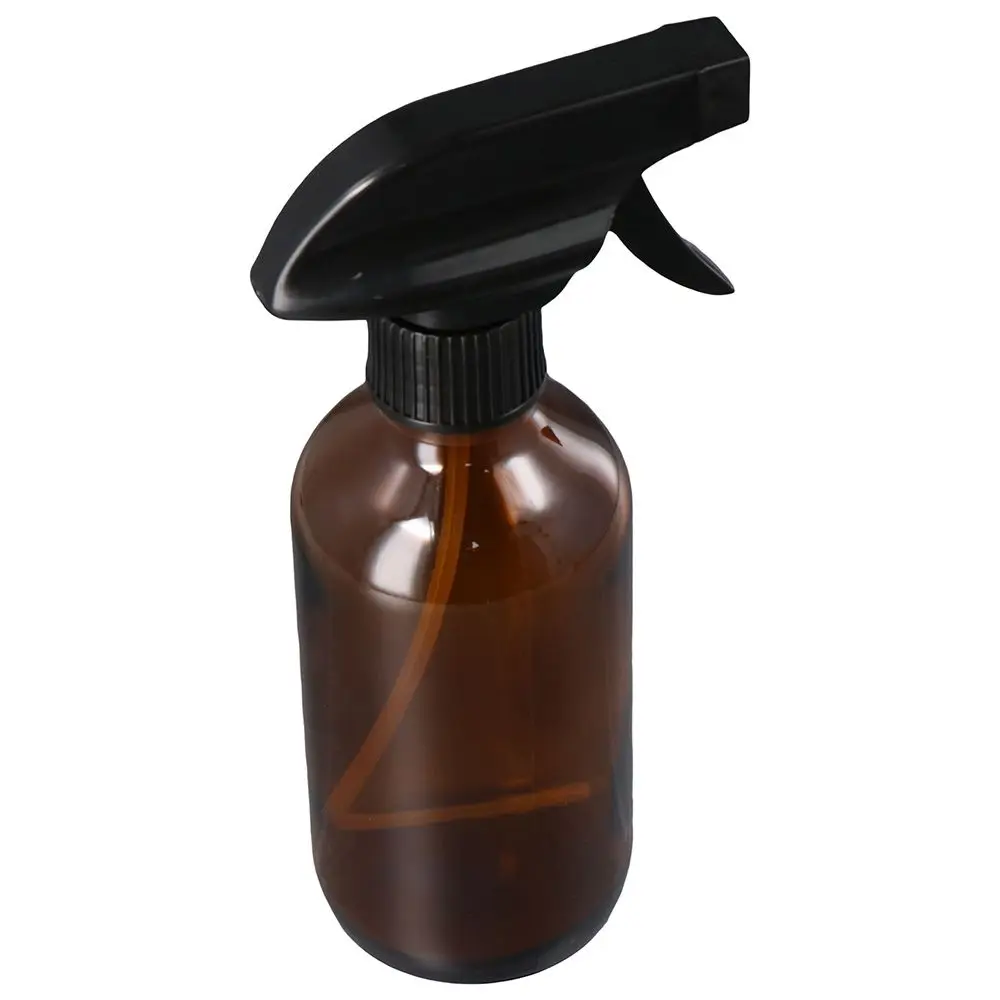 

1Pc Travel 8oz Glass Spray Bottles 240ml Amber Large Refillable Bottle Liquid Atomizer Container Hairdressing Salon