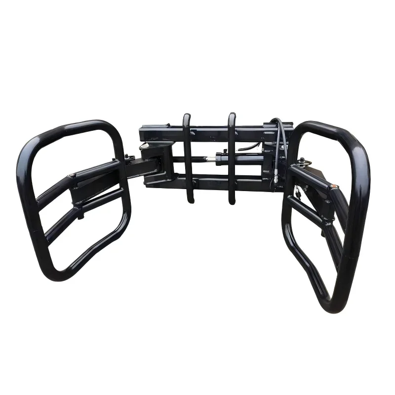 High Capacity Round Bale Grab Claw, Skid Steer Quick Tach Attachment for Compact Loader