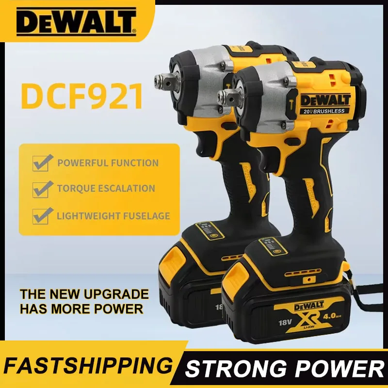 DEWALT DCF921 ATOMIC 20V MAX Akülü Anahtar 1/2 inç Akülü Darbeli Anahtar Değişken Hızlı Şarj Anahtarı DCF921N pil ile