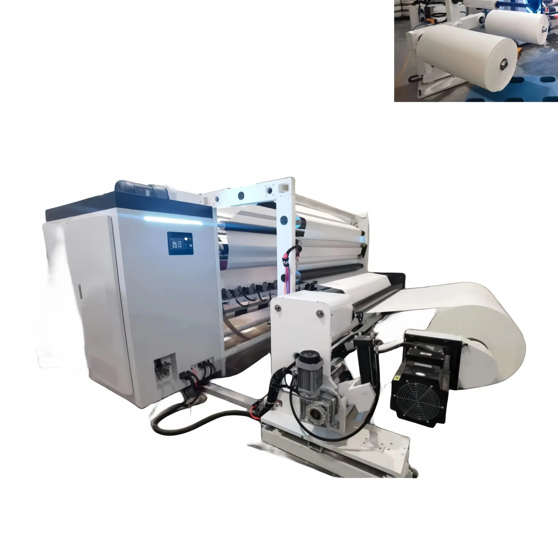 High Speed Turret Flexible Packaging Film Slitting Rewinding hine For Printing Film Stamping Foil