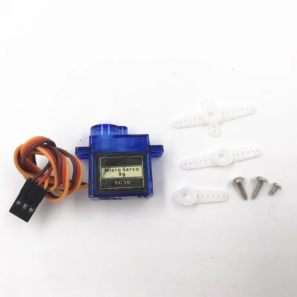 SG90 9G servo motor replaces the 180-degree and 360-degree servo motor robot gimbal SU27KT with servo motor.