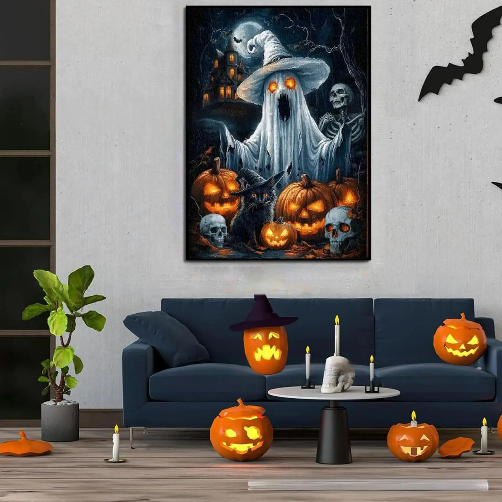 

Horror Puzzles For Adults Jigsaw Puzzles For Adults Holiday Ghost Gothic Game Toy For Adult Family Party Men Women Kids