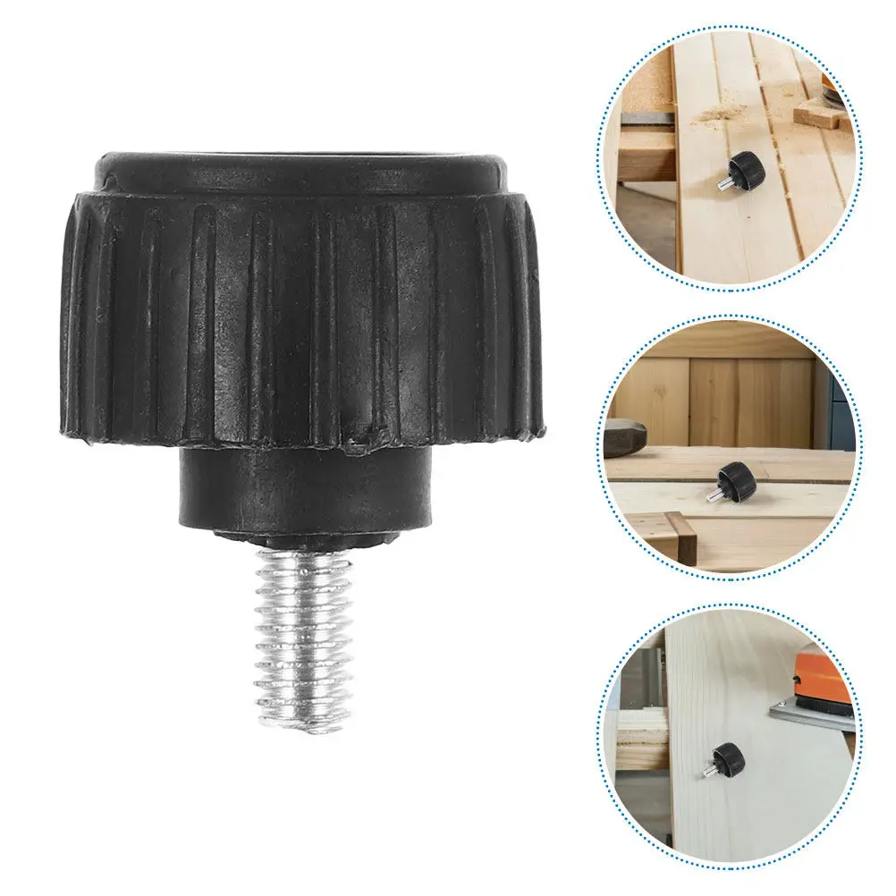 20Pcs Adjustable Leveling Feet Black Threaded Screw-in Furniture Levelers for Electronic Scales Tables Chairs Cabinets Sofas