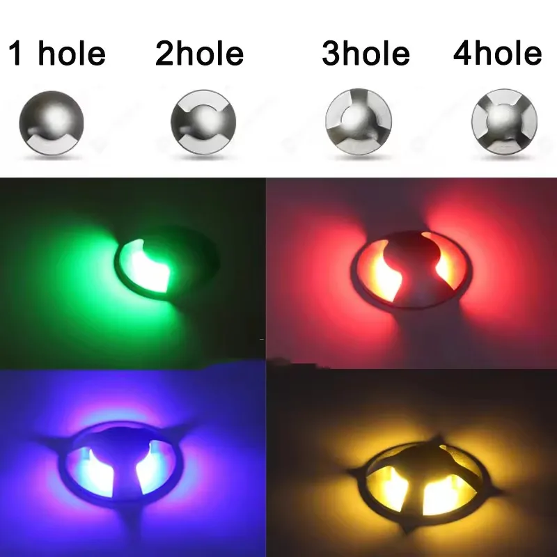 4 فتحات إضاءة سطح السفينة مصابيح إينجروند 12 24 فولت تركيب الضوء الخارجي LED إضاءة الممشى #4