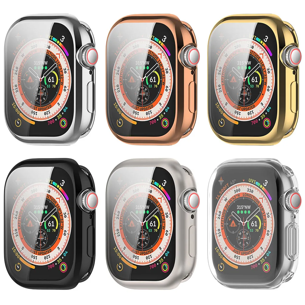 애플 워치 시리즈 10 용 TPU 케이스, 방진 어라운드 커버 스크린 보호대, 전체 범퍼 보호 커버, 42mm, 46mm