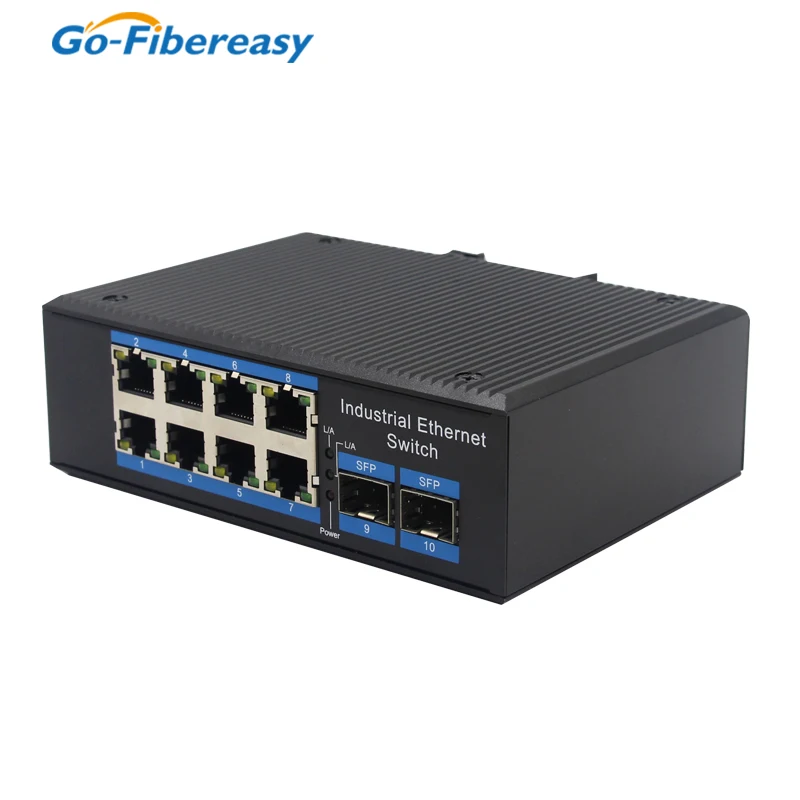 Imagem -06 - Switch Ethernet de Alumínio com Portas Gigabit Switch Poe Industrial l2 Mais Suporte de Gerenciamento Ieee802.1ad Q-in-q Empilhamento Vlan Robusto Ip40