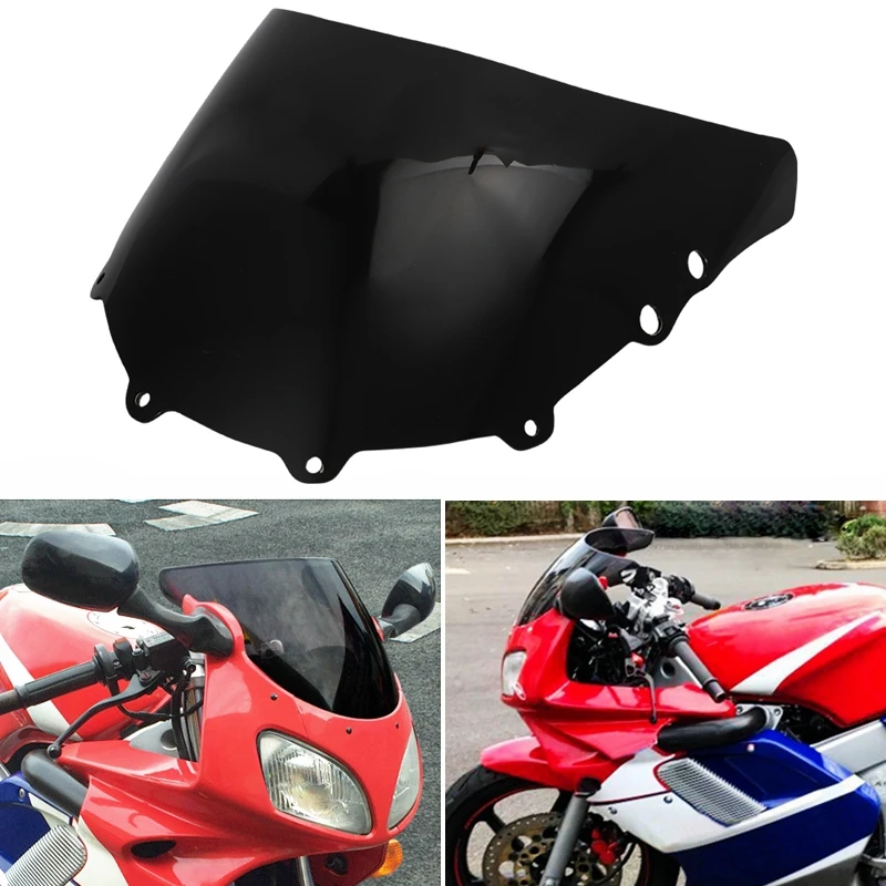 For Honda NSR 125 JC22 Foxeye Front Glass Windscreen NSR125 Touring Wind Screen Windshield Odometer Viser Visor Cover 1994-2002