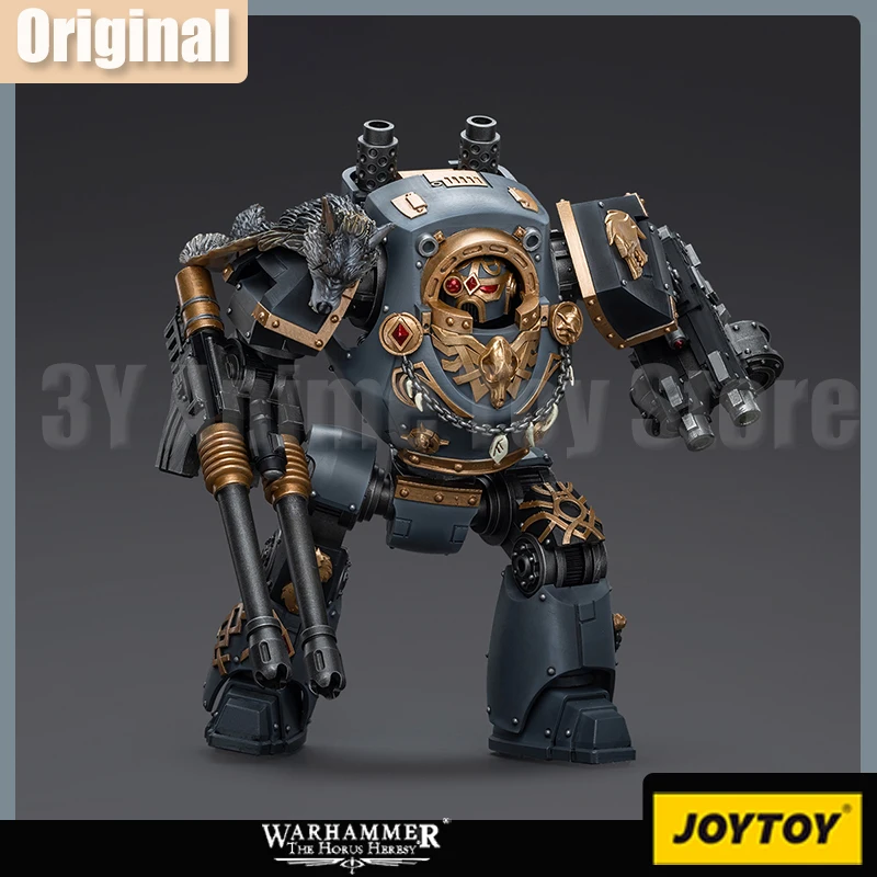 JOYTOY Warhammer 30k 1/18 Action Figure Space Wolves Contemptor Dreadnought with Gravis Bolt Cannon Model Collect Toys Xmas Gift