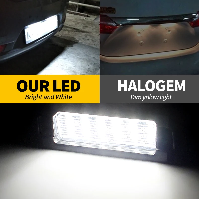 Error Free 18SMD LED License Plate Lamp Compatible with Hyundai i30 Accent Elantra GT Hatchback 2011-2017 Kia Pro Ceed Ceed MK2 view 5