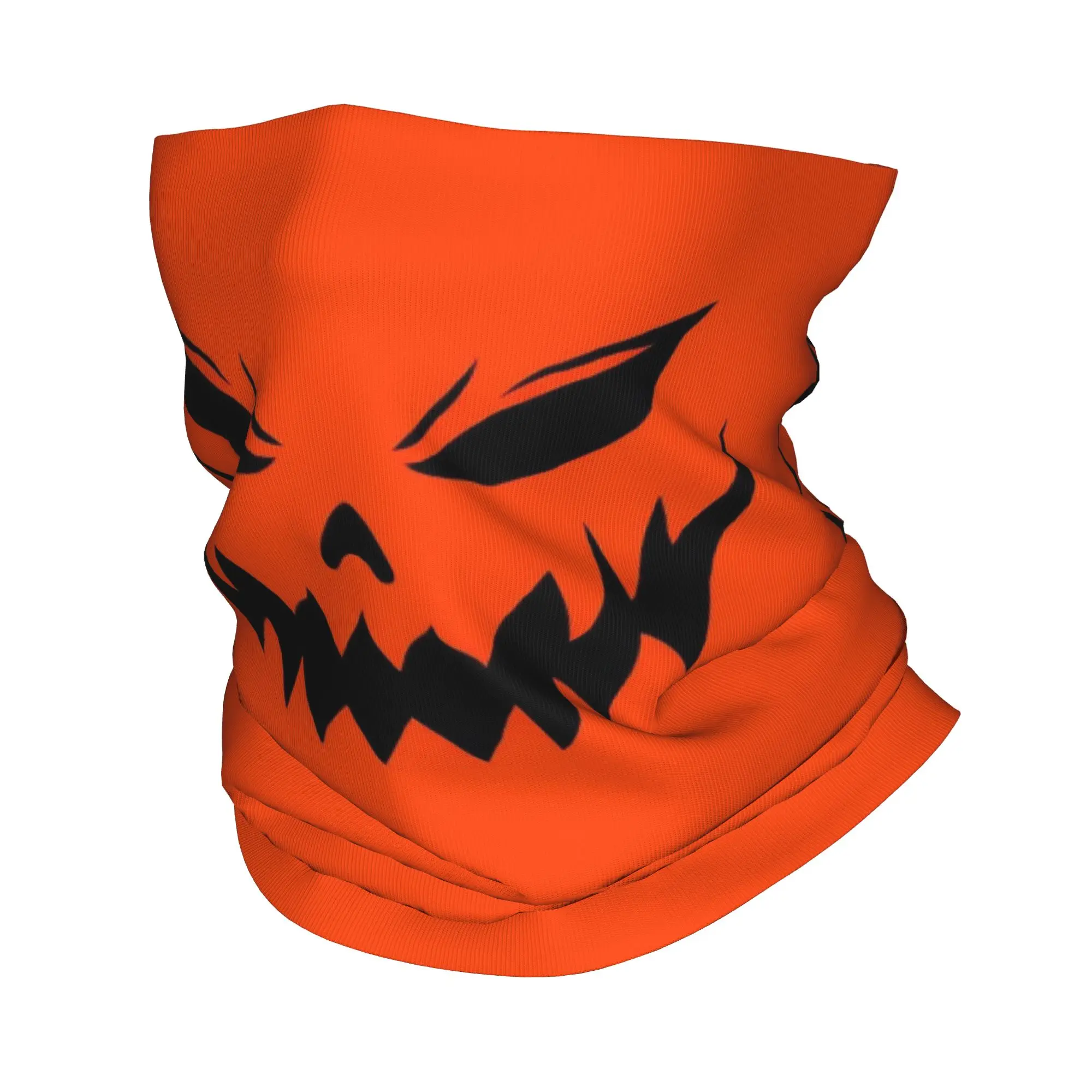 

Pumpkin Grin Face Bandana Neck Cover Printed Wrap Mask Scarf Multifunction Face Mask Cycling For Men Women Adult
