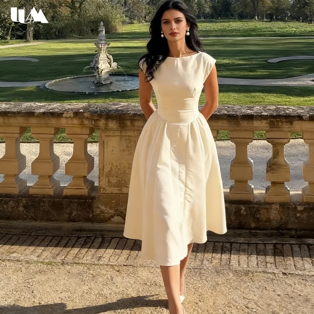 

Fashionable A-line Deep Boat Neck Midi Prom Dress, Elegant Solid Raglan Sleeve Long Dresses for Women, Sexy Backless Party Dress