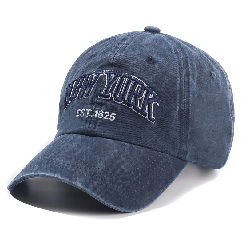 2026 New York Washed Cotton Cap für Herren und Damen – Gorras Snapback Caps Baseball Caps Sonnenschutz Casquette Dad Hat Outdoor Cap – Detail 12