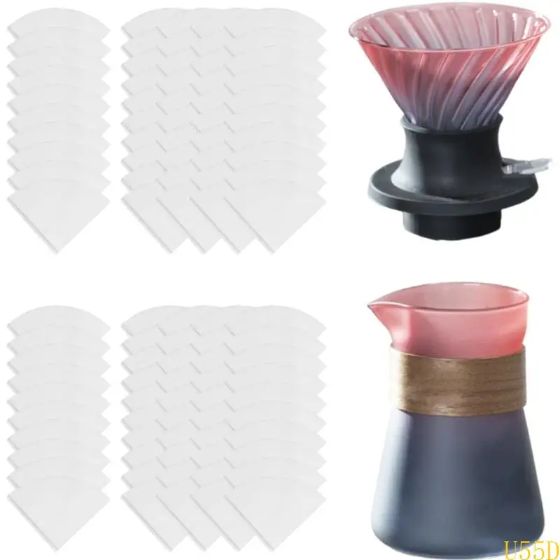U55D Professional Coffee Maker Set with Heat Resistant Collar Coffee Filter Cup