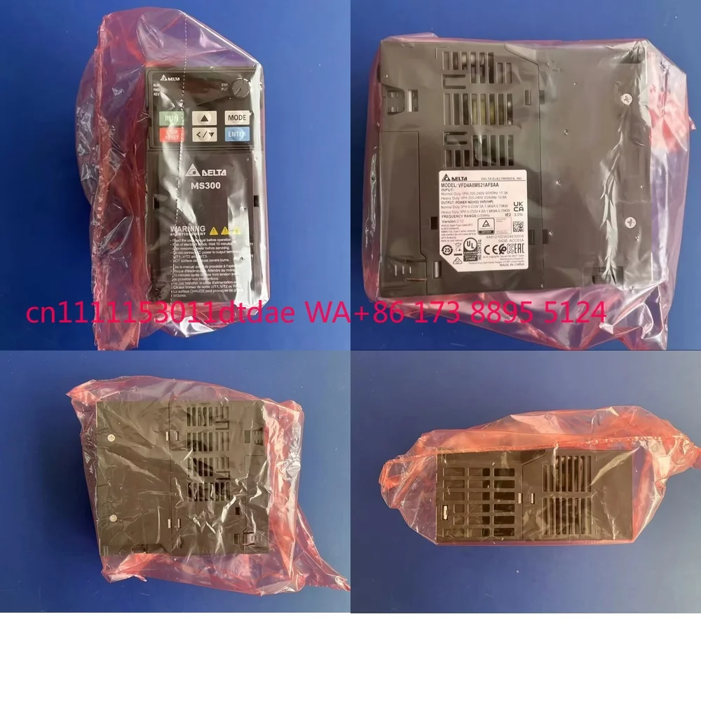 

VFD MS300 Series Inverter for VFD4A8MS21AFSAA 0.75 kW 1 230 VAC 4.8 A with Built-in EMC Filter Industrial Variable