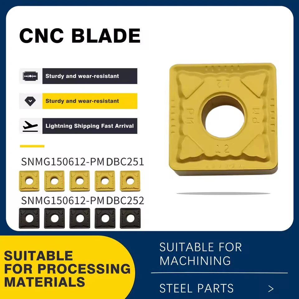 

SNMG150612 DBC252 Original Cemented Carbide Blade SNMG150608-DM SNMG150612-PM DBC251 CNC Lathe Cutting Cylindrical Turning Tool