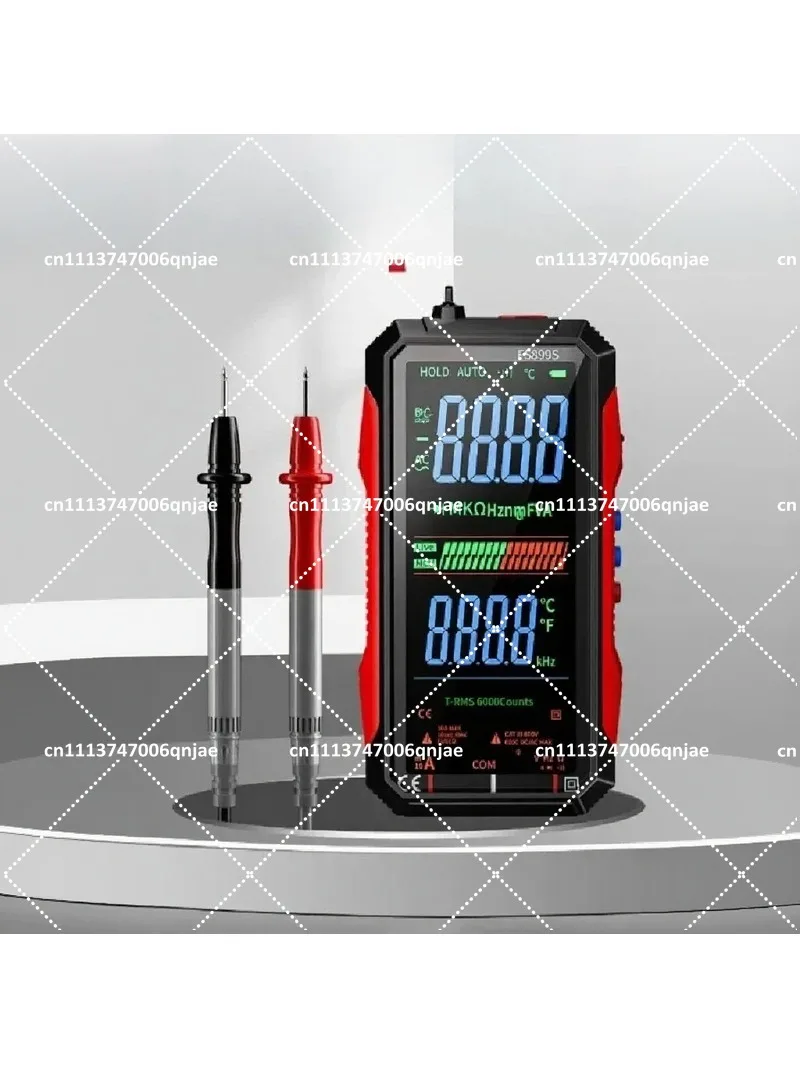 Smart Multimeter 6000 Counts Auto Range Capacitance Ohm Hz Diode Live Wire Tester