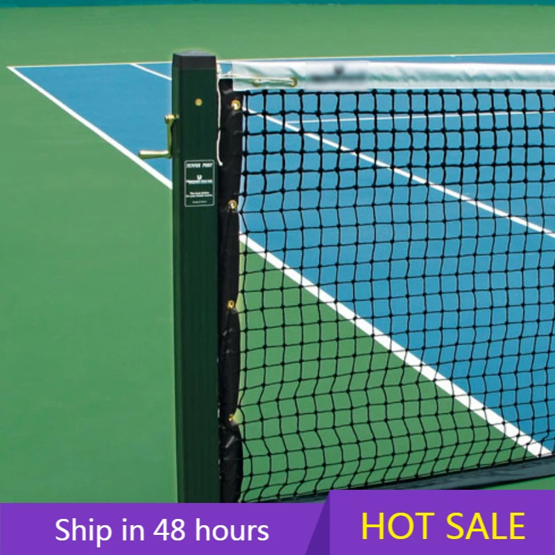 YTYIN شبكة تنس مثبتة على سطح الأرض شديدة التحمل مع أعمدة تنس شبكية لمرحلة ما قبل أقطاب التنس #1