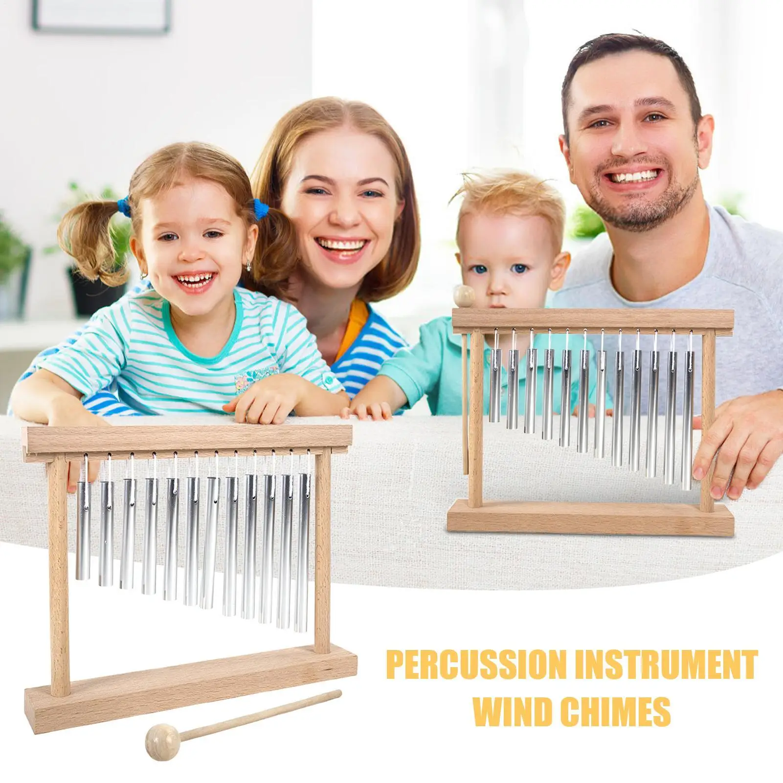 Chimes Percussion Musical Percussion Instrument Precise Collaborative Fun Windchimes for Beginner Classroom School Yoga Indoor