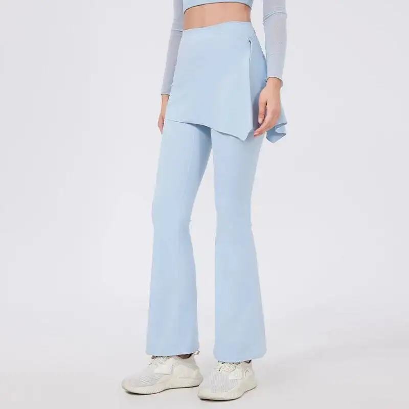 

Elegant Yoga Workout High Waist Pants Soft Quick Dry Fiess Casual Sports Flared Leggings Women