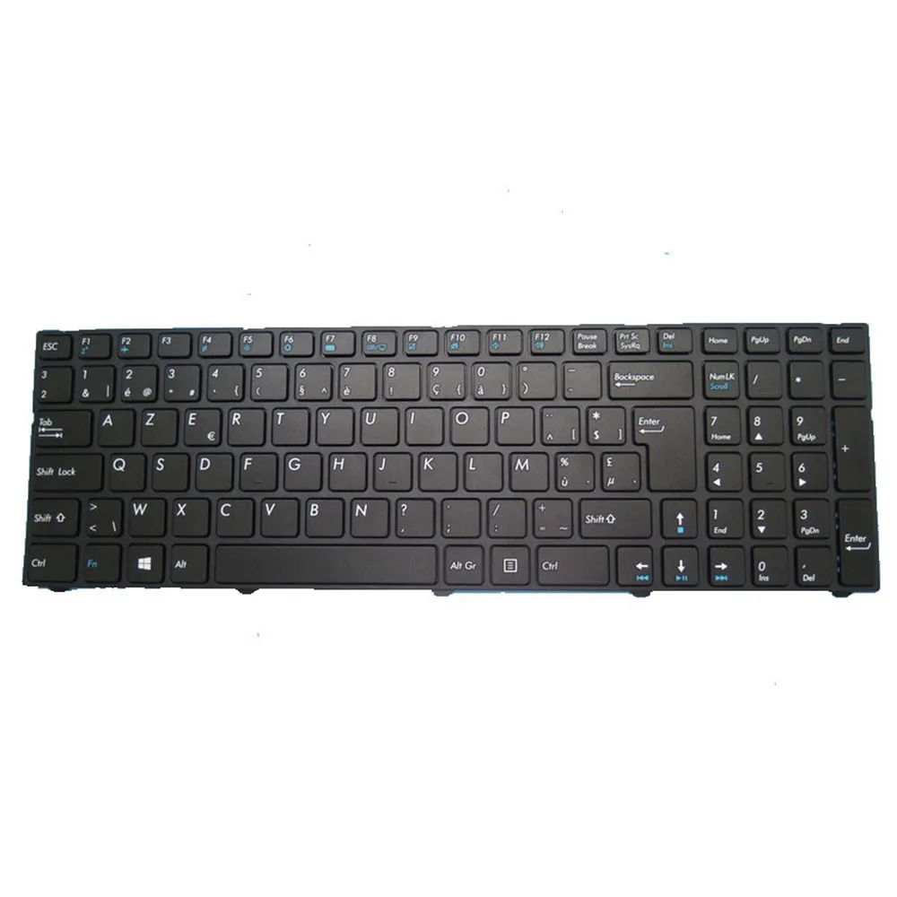 Laptop Keyboard For Pegatron D17K D17S V150062UK1 0KN0-CNDBE11 Belgium BE With Black Frame