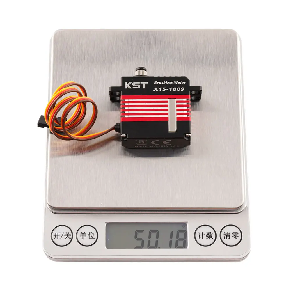 KST X15-1809 V8.0 24Kgf.cm 0.07sec Brushless HV Mini Swash Plate Cyclic Servo For RC Helicopters