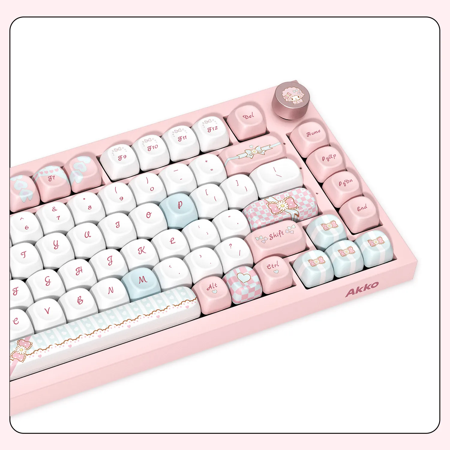 Akko 5075 V5 Mechanical Keyboard My Sweet Piano 82-Key 75% ANSI-US Per-Key Flex-Cut Hot Swappable 1K Wireless Gaming Keyboard