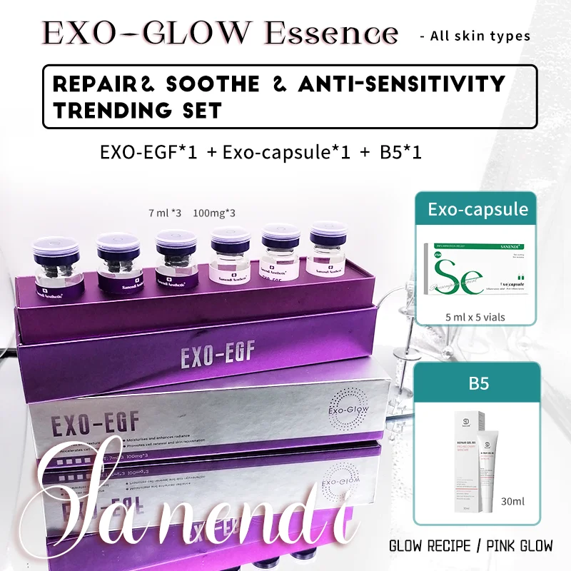 Sanendi Exo الوردي توهج الكورية PDRN السلمون DNA مصل جوهر للنساء مكافحة الشيخوخة تنشيط الجلد ترطيب اشراق Moistu