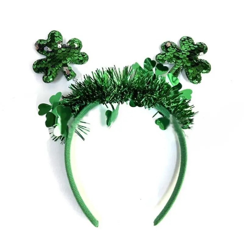 A52E Kabouter haarhoepel klatergoud kostuums Patrick's Day Wear Party Props